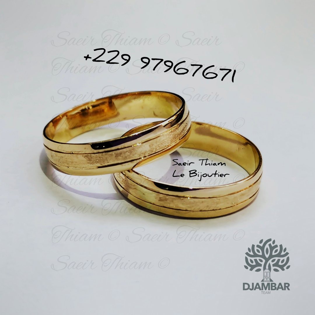 Bague et alliance en or et argent — Saeir Thiam Bijouterie, Cotonou